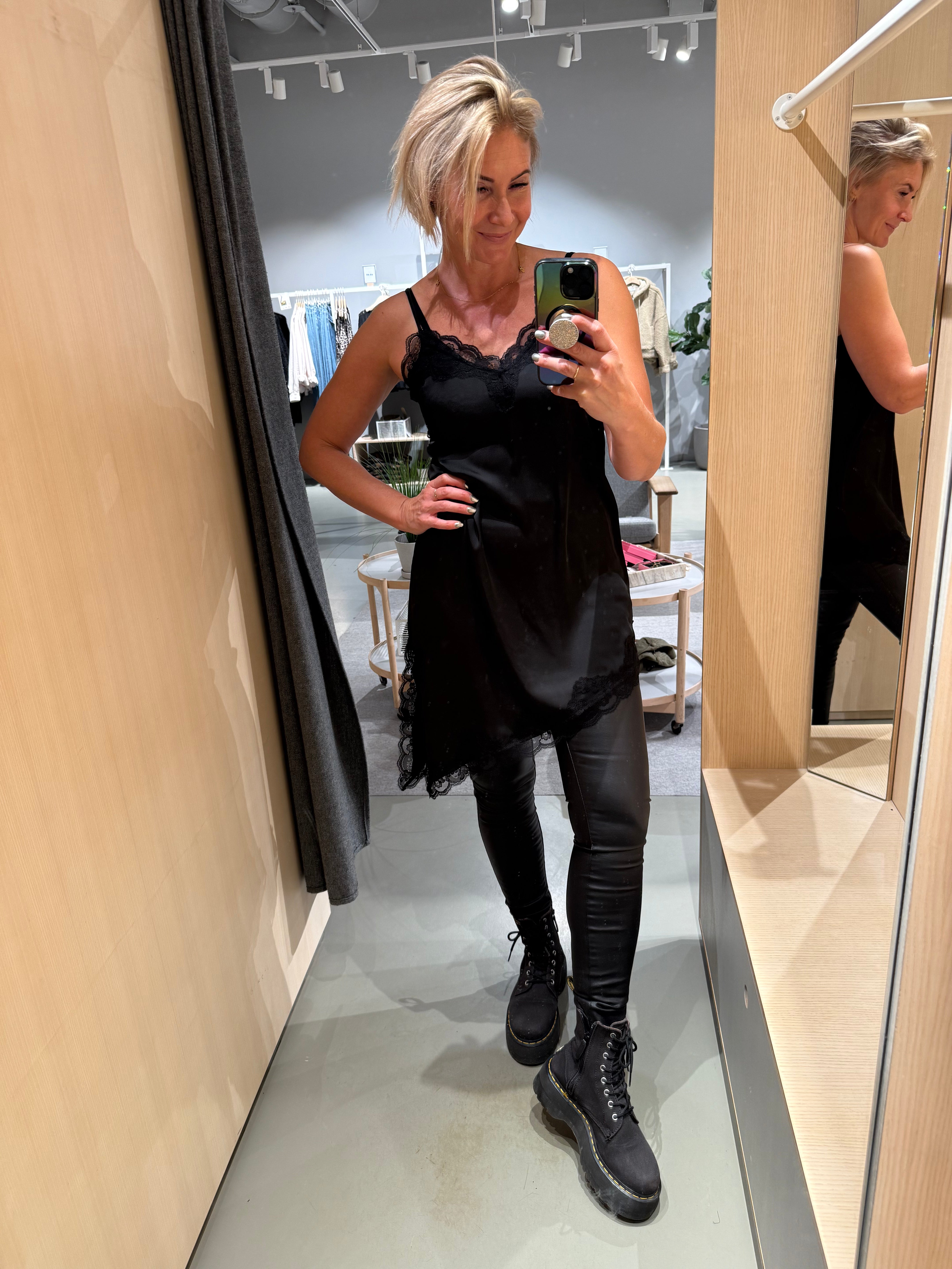 VILACEY Short Dress - Black